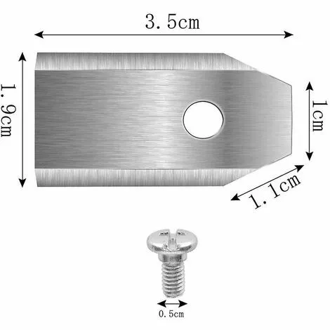 DONTODENT 45 Lames De Couteau En Titane Pour Toutes Les Tondeuses Robotiques Husqvarn/Automower/Yardforce/Gardena (3 G-0,75 Mm) Avec 45 Vis, Remplacement 4 DONTODENT 45 Lames De Couteau En Titane Pour Toutes Les Tondeuses Robotiques Husqvarn/Automower/Yardforce/Gardena (3 G-0,75 Mm) Avec 45 Vis, Remplacement – Image 2