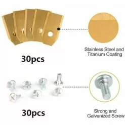 MONLY Lames En Acier Inoxydable De Tondeuse Robotique De Remplacement Pour Toutes Les Tondeuses Ă Gazon Robotis 30 Pices 8 MONLY Lames En Acier Inoxydable De Tondeuse Robotique De Remplacement Pour Toutes Les Tondeuses Ă Gazon Robotis 30 Pices -Tondeuse Et Accessoires Boutique 64453471 2