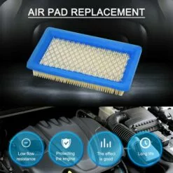 LIFCAUSAL Lot De 5 Filtres à Air 491588S De Rechange Pour Cartouche De Filtre à Air Plate OEM Briggs Stratton 491588 4915885, Filtre à Air Pour Tondeuse à Gazon -Tondeuse Et Accessoires Boutique 64556565 3