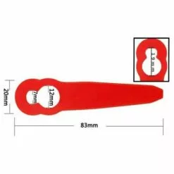 RHAFAYRE Jeu De Lames De Rechange, Lames De Rechange En Plastique Pour Couteau De Tondeuse à Gazon, Accessoires Pour Tondeuse à Gazon -Tondeuse Et Accessoires Boutique 64933369 3