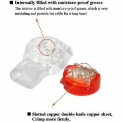 100pcs Scotchlok UY Connecteur Etanche,Connecteurs De CâBle Remplis Des RéSines Colliers De Connexion Pour Jardin & ExtéRieur La Tondeuse à Gazon Robotique S'arêern 10 100pcs Scotchlok UY Connecteur Etanche,Connecteurs De CâBle Remplis Des RéSines Colliers De Connexion Pour Jardin & ExtéRieur La Tondeuse à Gazon Robotique S'arêern -Tondeuse Et Accessoires Boutique 65364732 4