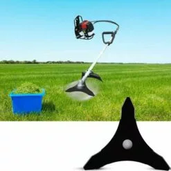 BDD Accessoires De Jardin Lame De Tondeuse à Gazon Lame De Scie Triangulaire (Noir) -Tondeuse Et Accessoires Boutique 65374154 3