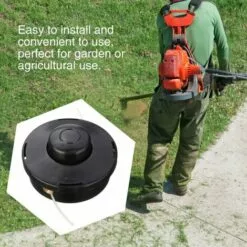 AOUGO Trimmer Head,Trimmer Head Replacement Mower Cutting Heads Parts Brush Cutter Accessories Black -Tondeuse Et Accessoires Boutique 65393794 4