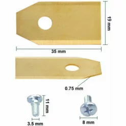 ZHUOXUAN 30 Lames De Rechange TITAN 0,75mm Pour Tondeuses-robots Husqvarna Automower Gardena - Jaune -Tondeuse Et Accessoires Boutique 65490563 3