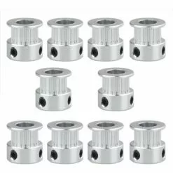 OSQI Lot De 10 Poulies Synchrones GT2 Avec 20 Dents D'imprimante 3D, Alésage 5 Mm, Largeur 6 Mm