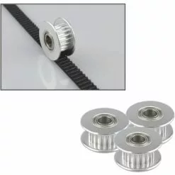 OSQI 10 Pcs Prime GT2 Poulie Idler 20 Dents 5mm Alésage, Alliage D'Aluminium GT2 Idler Avec Double Roulement à Billes, Pour Imprimante 3D 6mm Largeur Courroie De Distribution -Tondeuse Et Accessoires Boutique 65502205 3