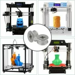 OSQI 10 Pcs Prime GT2 Poulie Idler 20 Dents 5mm Alésage, Alliage D'Aluminium GT2 Idler Avec Double Roulement à Billes, Pour Imprimante 3D 6mm Largeur Courroie De Distribution -Tondeuse Et Accessoires Boutique 65502205 4