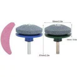 PERLE RARE Affûteuse De Lame De Tondeuse à Gazon 3 Pièces/ensemble, Kit D'affûteuse De Tondeuse à Gazon Universelle Lame De Meulage Outils De Pierre à Aiguiser Accessoires De Jardin -Tondeuse Et Accessoires Boutique 65619567 2