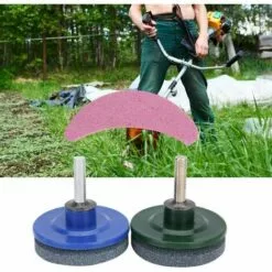 PERLE RARE Affûteuse De Lame De Tondeuse à Gazon 3 Pièces/ensemble, Kit D'affûteuse De Tondeuse à Gazon Universelle Lame De Meulage Outils De Pierre à Aiguiser Accessoires De Jardin -Tondeuse Et Accessoires Boutique 65619567 4