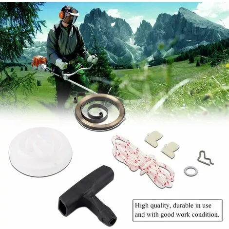 PERLE RARE Cancanle Recoil Starter Poulie Poignée Corde Ressort Cliquet Pour Steele FC55 FS38 FS45 FS55 HL45 KM55 MM55 6 PERLE RARE Cancanle Recoil Starter Poulie Poignée Corde Ressort Cliquet Pour Steele FC55 FS38 FS45 FS55 HL45 KM55 MM55 – Image 4