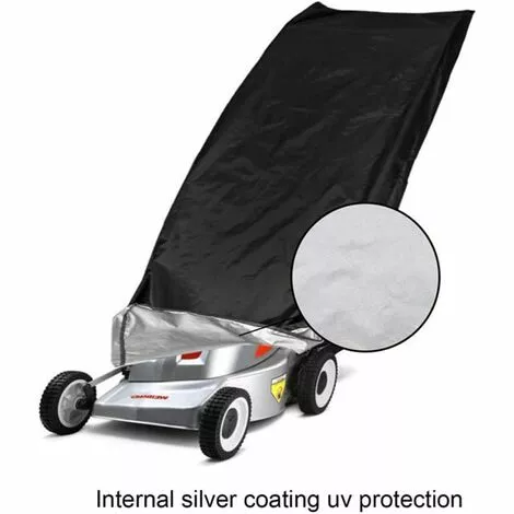 FUHUIDATRADING Housse De Tondeuse À Gazon Étanche 210D Enduit De Polyester Anti-poussière Tous Temps Anti-UV Housse De Protection Pour Tondeuse À Gazon Avec Sac De Rangement 6 FUHUIDATRADING Housse De Tondeuse À Gazon Étanche 210D Enduit De Polyester Anti-poussière Tous Temps Anti-UV Housse De Protection Pour Tondeuse À Gazon Avec Sac De Rangement – Image 4