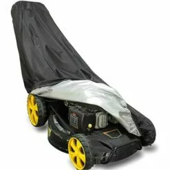 FUHUIDATRADING Housse De Tondeuse À Gazon, Housses De Tondeuse À Gazon Imperméable À L'eau Anti-poussière Tous Temps Protecteur Anti-UV Extérieur 210D Polyester Avec Sac De Rangement
