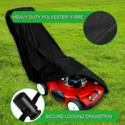 FUHUIDATRADING Housse De Tondeuse À Gazon, Housses De Tondeuse À Gazon Imperméable À L'eau Anti-poussière Tous Temps Protecteur Anti-UV Extérieur 210D Polyester Avec Sac De Rangement -Tondeuse Et Accessoires Boutique 65634501 4