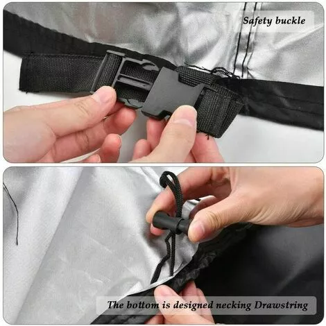 LUCKY-88 Housse De Tondeuse à Gazon Noir 5 LUCKY-88 Housse De Tondeuse à Gazon Noir – Image 3