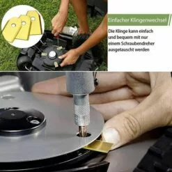 Fei Yu 30 Lames De Rechange Pour Husqvarna / Automower / Gardena / Yardforce Robot Tondeuse, Lames De Couteau En Titane - Lames De Rechange(3 G - 0,75 Mm)-Accessoire De Rechange - Avec Vis -Tondeuse Et Accessoires Boutique 65888941 5