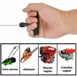 HEGUYEY Corde De Démarrage à Rappel 10 Mètres,Cordon De Traction Avec Poignée De Démarrage à Rappel 3 Pièces Pour Tondeuse à Gazon Moteur De Débroussailleuse De Bord De Coupe De Tronçonneuse -Tondeuse Et Accessoires Boutique 66093875 3