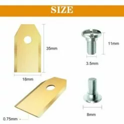 KAEJYIUT Lot De 30 Lames De Rechange En Titane Pour Tous Les Robots Tondeuses à Gazon Husqvarn/Automower/Gardena(3g-0.75mm) Avec 30 Vis, Pour Modèles 105,310,315,320,420,430x,r40i 8 KAEJYIUT Lot De 30 Lames De Rechange En Titane Pour Tous Les Robots Tondeuses à Gazon Husqvarn/Automower/Gardena(3g-0.75mm) Avec 30 Vis, Pour Modèles 105,310,315,320,420,430x,r40i -Tondeuse Et Accessoires Boutique 66211272 3