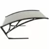 OOBEST Garage Pour Robots Tondeuses, Protection Anti-UV, Résistant Aux Intempéries, 100*78*50cm, Polycarbonate, Marron