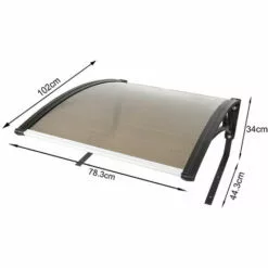 OOBEST Garage Pour Robots Tondeuses, Protection Anti-UV, Résistant Aux Intempéries, 100*78*50cm, Polycarbonate, Marron -Tondeuse Et Accessoires Boutique 66368973 3