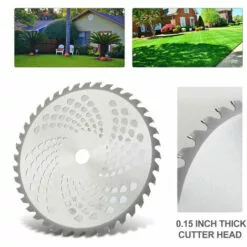 LIFCAUSAL Tête De Tondeuse Lame De Coupe Tête De Tondeuse à Gazon Extérieure En Alliage Outil De Mangeur De Tête De Tondeuse Pour Remplacement De Tondeuse à Gazon à Arbres Droits 80T 0.4 -Tondeuse Et Accessoires Boutique 66372865 5