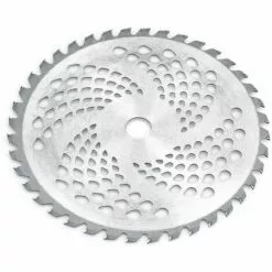 LIFCAUSAL 10 '' 40 Dents Tondeuse à Gazon Mangeur D'herbe Tondeuse Tête Débroussailleuse Mauvaises Herbes Lame Rasoir