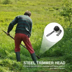 LIFCAUSAL Tête De Tondeuse Avec Lame De Coupe-chaîne à Bobine Tête De Tondeuse à Gazon D'extérieur Outil De Mangeur De Tête De Tondeuse En Acier Pour Remplacement De Tondeuse à Gazon à Arbres Droits 9 LIFCAUSAL Tête De Tondeuse Avec Lame De Coupe-chaîne à Bobine Tête De Tondeuse à Gazon D'extérieur Outil De Mangeur De Tête De Tondeuse En Acier Pour Remplacement De Tondeuse à Gazon à Arbres Droits -Tondeuse Et Accessoires Boutique 66373087 3