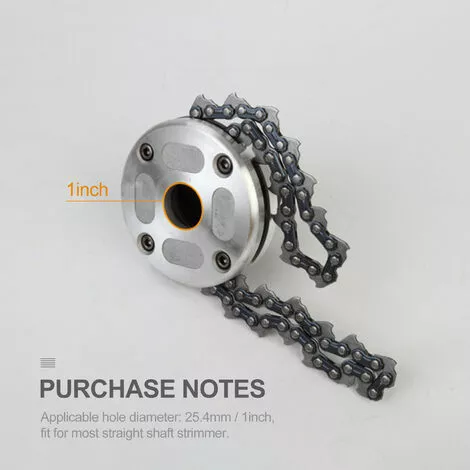 LIFCAUSAL Tête De Tondeuse Avec Lame De Coupe-chaîne à Bobine Tête De Tondeuse à Gazon D'extérieur Outil De Mangeur De Tête De Tondeuse En Acier Pour Remplacement De Tondeuse à Gazon à Arbres Droits 6 LIFCAUSAL Tête De Tondeuse Avec Lame De Coupe-chaîne à Bobine Tête De Tondeuse à Gazon D'extérieur Outil De Mangeur De Tête De Tondeuse En Acier Pour Remplacement De Tondeuse à Gazon à Arbres Droits – Image 4