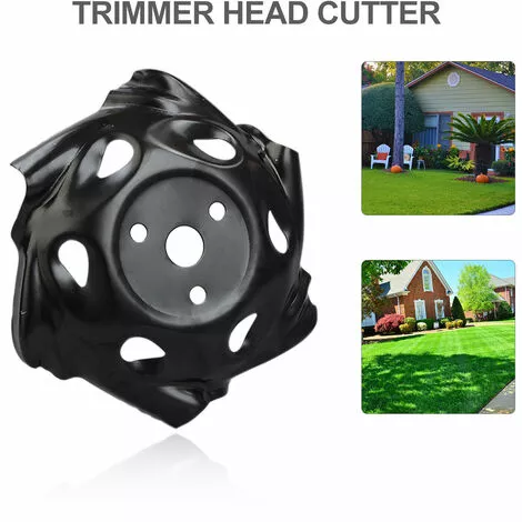 LIFCAUSAL Tête De Coupe Lame De Coupe Tête De Tondeuse à Gazon D'extérieur Tête De Rasoir En Acier Accessoires D'affûtage De Tête Outil De Mangeur D'herbe Remplacement Très Résistant 6 LIFCAUSAL Tête De Coupe Lame De Coupe Tête De Tondeuse à Gazon D'extérieur Tête De Rasoir En Acier Accessoires D'affûtage De Tête Outil De Mangeur D'herbe Remplacement Très Résistant – Image 4
