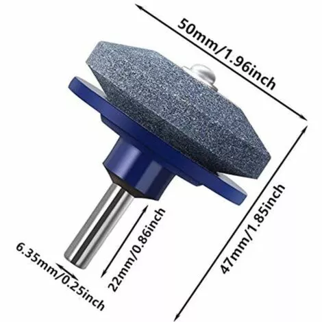 Lot De 2 Aiguiseurs De Lame De Tondeuse à Gazon 50 Mm Bleu Foncé,Adélala 4 Lot De 2 Aiguiseurs De Lame De Tondeuse à Gazon 50 Mm Bleu Foncé,Adélala – Image 2