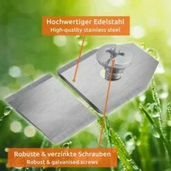 30x Lames De Rechange En Acier Inoxydable Compatible Avec Husqvarna Gardena McCulloch Rob Flymo Yardforce Matrix Grizzly Brast - Comprend Des Vis 35*18*0.75mm Argent,Adélala 11 30x Lames De Rechange En Acier Inoxydable Compatible Avec Husqvarna Gardena McCulloch Rob Flymo Yardforce Matrix Grizzly Brast - Comprend Des Vis 35*18*0.75mm Argent,Adélala -Tondeuse Et Accessoires Boutique 66382256 5