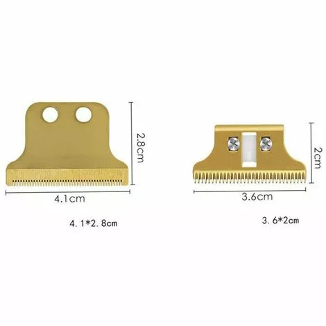 FUIENKO Lames De Tondeuse En Céramique, En Acier Inoxydable, Lames De Rechange Pour Tondeuse à Cheveux électrique WAHL 8081,Gold Ceramics 5 FUIENKO Lames De Tondeuse En Céramique, En Acier Inoxydable, Lames De Rechange Pour Tondeuse à Cheveux électrique WAHL 8081,Gold Ceramics – Image 3