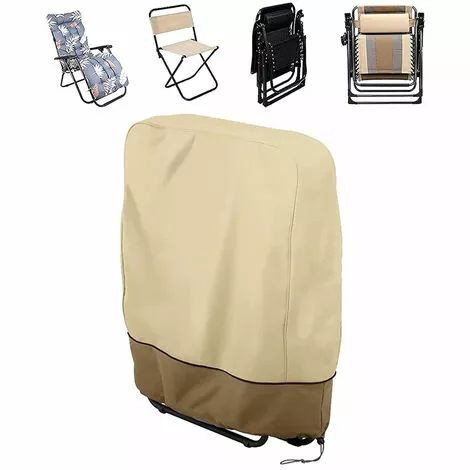 PESCE Housse De Protection Pour Chaise Pliante, Capote De Chaise Longue 190TFousse De Chaise Longue Pliable Imperméable, Coupe-vent, Résistante Aux UV, Pour Chaise Longue De Jardin Chaise Longue Relax Chaises Longues 4 PESCE Housse De Protection Pour Chaise Pliante, Capote De Chaise Longue 190TFousse De Chaise Longue Pliable Imperméable, Coupe-vent, Résistante Aux UV, Pour Chaise Longue De Jardin Chaise Longue Relax Chaises Longues – Image 2