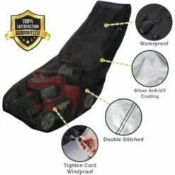 RHAFAYRE Housse De Tondeuse à Gazon Imperméable à L'eau Et à La Poussière En Polyester 210D Avec Cordon De Serrage Et Sac De Rangement (193 X 63,5 X 112 Cm) 11 RHAFAYRE Housse De Tondeuse à Gazon Imperméable à L'eau Et à La Poussière En Polyester 210D Avec Cordon De Serrage Et Sac De Rangement (193 X 63,5 X 112 Cm) -Tondeuse Et Accessoires Boutique 66815756 5