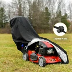 FLETéçA Housse De Tondeuse à Gazon, étanche, Anti-poussière, Anti-UV, 190T Avec Cordon De Serrage Et Sac De Rangement Pour Extérieur/intérieur 188 X 99,1 X 63,5 Cm -Tondeuse Et Accessoires Boutique 66961388 5