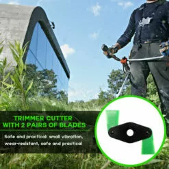 KAEJYIUT 2 Dents Jardin Pelouse Parage Cutter Tondeuse Accessoires Herbe Feuilles Disque Massicots Nylon Lame De Tondeuse A Gazon Cutter Accessoires Avec Cutting Edge Double Face -Tondeuse Et Accessoires Boutique 66995698 4