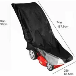 HKLFFJA Housse De Protection Pour Tondeuse À Gazon, Universelle Grande Taille Tondeuse Autoportée Tracteur Étanche Bache, Poussière, Aux Intempéries, Pour Extérieur Jardin Pelouse, 188 * 63,5 * 99Cm - -Tondeuse Et Accessoires Boutique 67177130 4