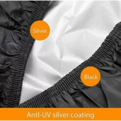 HKLFFJA Housse De Voiture De Moto Noire 210D Oxford Cloth Heavy Duty Quad Bike Cover All Weather Outdoor Motorcycle Scooter Covers ATV Cover - -Tondeuse Et Accessoires Boutique 67177155 3