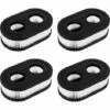 OCXIN 4 Pièces Filtre à Air Pour Tondeuse à Gazon Moteur Tondeuse à Gazon Remplacement Moteur Filtre à Air Tondeuse à Gazon Filtre Tondeuse à Gazon Filtre à Air Briggs Stratton Remplacer Pour Briggs & Stratton 593260 798452 4247 5432 5432K -Tondeuse Et Accessoires Boutique 67204742 1