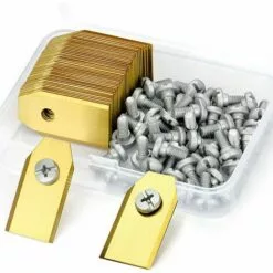 FVBJD 45 Lames De Rechange Pour Husqvarna / Automower / Gardena / Yardforce Robot Tondeuse, Lames De Couteau En Titane - Lames De Rechange(3 G - 0,75 Mm)-Accessoire De Rechange - Avec Vis
