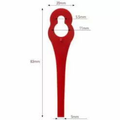 REGALOS Lot De 100 Lames En Plastique Compatibles Avec Coupe-Bordure Gardena, Lames De Rechange Pour Coupe-Bordures Gardena Et Coupe-Bordures Sans Fil.Lame En Plastique à Tête Hexagonale -Tondeuse Et Accessoires Boutique 67332477 5