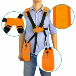 TANèTUE Tondeuse à Bandoulière-tondeuse à Harnais Double épaule Avec Ceinture De Nylon Durable Adjuestable Pour Débroussailleuse Ou Gardenning (pour STIHL FSTaille-bordures Série Km) -Tondeuse Et Accessoires Boutique 67429396 5