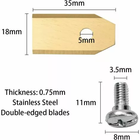 Cisea 30x Lames De Couteau En Titane, Couteau De Tondeuse Robot (3g - 0,75mm) + 30 Vis Pour Toutes Les Tondeuses Robots Husqvarna? Gardena? / Automower?, Accessoires Pour Tondeuses Robots, Lames De Rechange Pour Tondeuses à Gazon 7 Cisea 30x Lames De Couteau En Titane, Couteau De Tondeuse Robot (3g - 0,75mm) + 30 Vis Pour Toutes Les Tondeuses Robots Husqvarna? Gardena? / Automower?, Accessoires Pour Tondeuses Robots, Lames De Rechange Pour Tondeuses à Gazon – Image 5