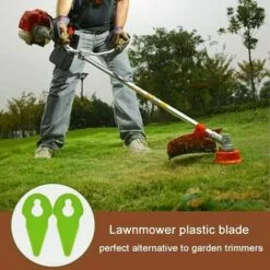 OYLDA 50PCS Lame De Coupe En Plastique Pour Tondeuse à Gazon Compatible Avec La Débroussailleuse, Rouge -Tondeuse Et Accessoires Boutique 68139800 4