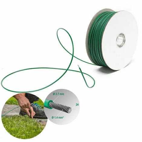 WILTEC Câble Périphérique 250m 2,7mm Installation Robot-tondeuse Fil CCA Délimitation Jardin Zone Tonte 3 WILTEC Câble Périphérique 250m 2,7mm Installation Robot-tondeuse Fil CCA Délimitation Jardin Zone Tonte